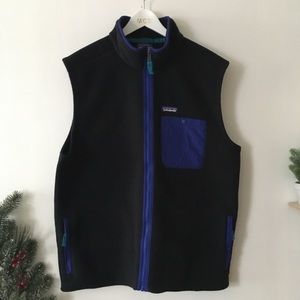 Patagonia | synchilla black fleece vest XL